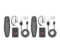 Glayent 2X Walkie Talkie Wireless Bluetooth PTT Auricolare Auricolare Spina K Vivavoce per Microfono Cuffia -888S K5