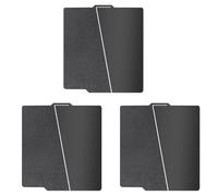 Glayent 3 Set Piastra di Costruzione Bifacciale PEI Nera da 257x257 mm per Bambu-Lab A1/X1C/X1/X1E/P1P/P1S, Piastra PEI Liscia e PEI Testurizzata