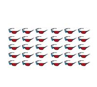 Glayent 30x Rosso And Blu Occhiali Anaglifi Dimensionali 3D per La TV Movie Giochi Dvd