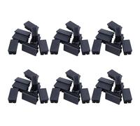 Glayent 48 PZ Inserti per Tappi Rettangolari nel Plastica Nera Inserti 20Mm X 40Mm