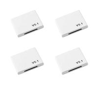 Glayent 4X 30 Pin Bluetooth 5.1 Ricevitore Audio A2DP Musica Mini Adattatore Wireless per 30 Pin Jack Analogico Altoparlante Bianca