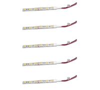 Glayent 5 Pezzi 10cm Impermeabile Caldo 5050 Ha Condotto Le Luci di Striscia Dc 12V Caravan Boat Car