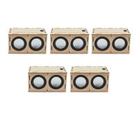 Glayent 5Set Kit Scatola Altoparlante Bluetooth DIY L'Amplificatore Audio Elettronico Costruisce Il Tuo Suono Altoparlante Bluetooth Portatile con Nel Legno