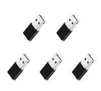 Glayent 5X Adattatore per Lettore di Schede di Memoria Mini USB 3.0 in Alluminio per Scheda Micro-SD/Adattatore per Lettore di Schede TF Pc Computer Laptop