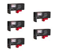 Glayent 5X BT-168 AA/AAA/C/D/9V/1.5V Batterie Batteria un Universale il Misuratore con Codice Colore Indica Volt Tester Checker BT168