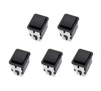 Glayent 5X Interruttore un Bilanciere, Interruttore un Bilanciere Elettrico Industriale HY12-9-3 un 6 Pin con Pulsante 125 V/250 V
