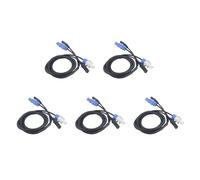 Glayent 5X Powercon Combinazione di Spina Powercon e di Segnale XLR per il Transito del Segnale di Connessione All'Alimentazione (A)