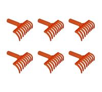Glayent 6X Teste per Rastrello per Olive Rastrello A 9 Denti Multiuso In Plastica Rastrello per La Raccolta Delle Olive Rastrello per Giardinaggio Diametro Interno 2,5 cm