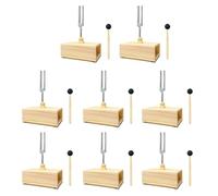 Glayent 8X Diapason un 432 Hz con Scatola di Risonanza, per La Guarigione del Suono, Insegnamento Della Risonanza del Diapason, Test 'Udito, Meditazione