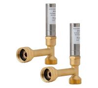 Glayent Ammortizzatore ad acqua, filettatura 3/4 NPT per lavatrice, tubo lavanderia, rondella, ammortizzatore (confezione da 2)
