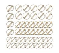 Glayent Assortimento di 50 pezzi di bulloni pieghevoli robusti, bulloni di rimorchio, 3 bulloni per trattori, rimorchi, camion, tosaerba