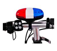 Glayent Campanello per bicicletta 6 LED 4 Tone Horn LED Luce Elettronica Sirena Campane Bicicletta per Bambini Accessori Bici