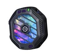 Glayent Caricatore magnetico wireless con illuminazione RGB, ventola di raffreddamento rapida a 3 livelli per giochi telefonici Live Streaming