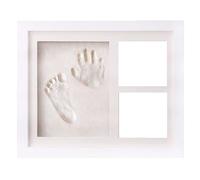 Glayent Kit per Impronte di e Piedi in Argilla per Bambini - Regali per Il Baby Shower e Decorazione per la Cameretta dei Bambini, Bianca