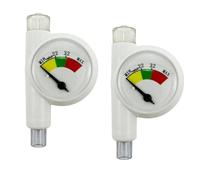 Glayent Manometro per Palloncino per Intubazione Tracheale Dispositivo di Rilevamento Della Saturazione Forniture per Clinica Ospedaliera Veterinaria 2 Pezzi