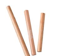 Glayent Mattarello per uso domestico, 25/30/50 cm, confezione da 3 mattarelli in legno massello, utensile da cucina
