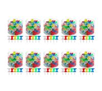 Glayent Puntine da Disegno Giganti Confezione da 1000 Puntine da Disegno Utilizzate per Bacheche nel Sughero con nel Plastica