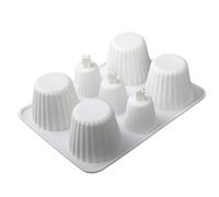Glayent Stampo in silicone a forma di tazza da caffè, per mousse al cioccolato e dessert, strumento di cottura per cucina, stampo in silicone A