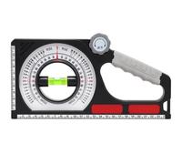 Glayent Strumento di misura meccanico portatile della pendenza dell'angolo Livello magnetico Inclinometro della bolla Goniometro Livello del righello del pendio