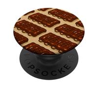 Glazed BBQ Ribs Illustration for Grill Lovers and Pitmasters PopSockets PopGrip Adesivo