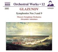 Alexander Konstantinovich Glazunov Glazunov: Symphonies Nos. 3 and 9 (CD) Album