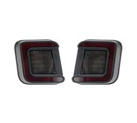 GLBLPEXELR Faro Stop Per Gen4 Per Dodge Ram 1500 2500 3500 2003-2018 Per Classic 2019-2024 Rosso OLED Bianco Luce Targa Lampada Tag(Smoked License Light)