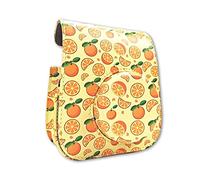 GLBMLMTHZP Borsa a tracolla in pelle con chip retrò for fotocamera di colore arancione arancione estivo Adatto for Fuji Fit for Mini 11 borsa fotografica