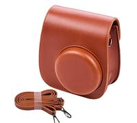 GLBMLMTHZP Borsa da borsa portatile for fotocamera istantanea PU. Cinturino for cintura in pelle adatta for Fujifilm Fit for Fuji Mini 11 borsa fotografica(Bruin)