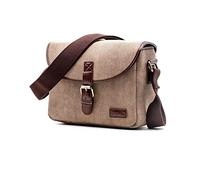 GLBMLMTHZP Borsa foto della borsa retro della fotocamera adatta for Olympus Pen E-PL9 E-PL8 E-PL7 E-PL6 E-PL5 E-P5 E-P5 PEN-F E-P5 E-P3 Pen-F E-PL3 E-PL2 E-P2 E-P1 SP-100 borsa fotografica(Khaki)
