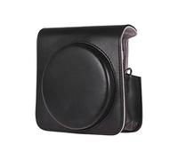 GLBMLMTHZP Cassa protettiva della fotocamera PU. Borsa in pelle for tracolla regolabile Accessorio for fotocamera adatto for Fujifilm Instax Square SQ6 borsa fotografica(Light Yellow)