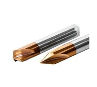 GLBMLMTHZP Fresa for smussatura 60 90 120 Fresa for smussatura svasatura angoli in metallo duro Fresa for smussatura a 3 taglienti Bordi sbavati Macchina utensile CNC Set di frese(1Piece,5xD5x50Lx90R)