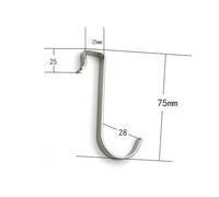 GLBMLMTHZP Gancio for porta senza trapano - Appendino singolo/doppio for dormitorio/bagno Gancio per bagno(2Pcs - 1 Hook-Silver)