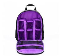 GLBMLMTHZP Zaino della borsa della fotocamera digitale impermeabile SLR Macchina fotografica robusta fotocamera foto zaino zaino borsa borsa adatta for Nikon Fit for Canon borsa fotografica(Purple)