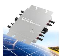 GLBMXDD Inverter MPPT per impianti solari connessi alla Rete, microinverter con Controllo Tramite App Wi-Fi, Grado di Protezione IP65, conversione da Onda sinusoidale Pura da CC a CA 700W