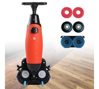 GLBMXDD Lavasciuga Pavimenti Professionale Uomo a Terra, lucidatrice, Doppia Spazzola, Doppio Disco e Motore, Struttura di Pulizia a 360°, Batteria al Litio Ricaricabile Senza Fili