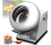 GLBMXDD Macchina elettrica per la panificazione del Cioccolato da 3-6 kg/h, Macchina Automatica per la ricopertura e lucidatura dello Zucchero, per la Produzione Alimentare Commerciale