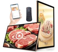 GLBMXDD Schermo Digitale per pubblicità e Marketing, Display LED HD, Compatibile con WiFi/USB/SD, Riproduzione in Loop e Schermo Diviso, Ideale per chioschi, ristoranti e Punti Vendita. 13.3in