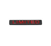 GLBPVPMTMB 2pcs 3D Metal for Jeep Limited Wrangler Grand Cherokee Patriot Liberty Renegade Car Rear Side Emblem Badge Sticker Accessories Adesivo per auto(9x1.5cm-BlackRed)
