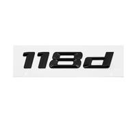 GLBPVPMTMB Adesivo con Stemma e Logo for Il Bagagliaio Posteriore dell'auto in ABS for BMW Serie 1 116d 118d 120d 125d 130d 135d 140d E81 E82 E87 E88 F20 F21 Adesivo per Auto(Gloss Black 118d)