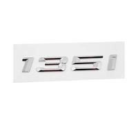 GLBPVPMTMB Adesivo con Stemma e Logo for Il Bagagliaio Posteriore dell'auto in ABS for BMW Serie 1 116i 118i 120i 125i 130i 135i 140i E81 E82 E87 E88 F20 F21 Adesivo per Auto(Silver 135i)