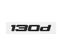 GLBPVPMTMB Adesivo con Stemma e Logo for Il Bagagliaio Posteriore dell'auto in ABS for BMW Serie 1 116d 118d 120d 125d 130d 135d 140d E81 E82 E87 E88 F20 F21 Adesivo per Auto(Gloss Black 130d)
