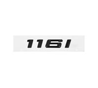 GLBPVPMTMB Adesivo con Stemma e Logo for Il Bagagliaio Posteriore dell'auto in ABS for BMW Serie 1 116i 118i 120i 125i 130i 135i 140i E81 E82 E87 E88 F20 F21 Adesivo per Auto(Gloss Black 116i)