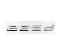 GLBPVPMTMB Adesivo con Stemma e Logo for Il Bagagliaio Posteriore dell'auto in ABS for BMW Serie 2 216d 218d 220d 225d 228d 230d 235d 240d F22 F23 F45 F46 Adesivo per Auto(Silver 235d)