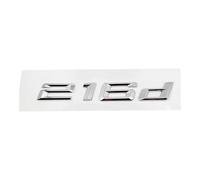 GLBPVPMTMB Adesivo con Stemma e Logo for Il Bagagliaio Posteriore dell'auto in ABS for BMW Serie 2 216d 218d 220d 225d 228d 230d 235d 240d F22 F23 F45 F46 Adesivo per Auto(Silver 216d)