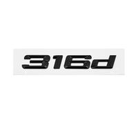 GLBPVPMTMB Adesivo con Stemma e Logo for Lettere Posteriori del Bagagliaio in ABS for BMW Serie 3 318d 320d 325d 328d 330d 335d E46 E90 E91 F30 F31 F34 G20 Adesivo per Auto(Gloss Black 316d)