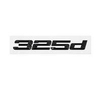 GLBPVPMTMB Adesivo con Stemma e Logo for Lettere Posteriori del Bagagliaio in ABS for BMW Serie 3 318d 320d 325d 328d 330d 335d E46 E90 E91 F30 F31 F34 G20 Adesivo per Auto(Gloss Black 325d)