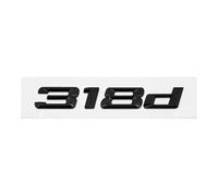 GLBPVPMTMB Adesivo con Stemma e Logo for Lettere Posteriori del Bagagliaio in ABS for BMW Serie 3 318d 320d 325d 328d 330d 335d E46 E90 E91 F30 F31 F34 G20 Adesivo per Auto(Gloss Black 318d)