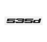 GLBPVPMTMB Adesivo con stemma e logo for lettere posteriori del bagagliaio in ABS for BMW Serie 5 520d 525d 528d 530d 535d 540d 550d E39 E60 E61 F10 F11 G30 Adesivo per auto(Gloss Black 535d)