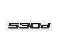 GLBPVPMTMB Adesivo con stemma e logo for lettere posteriori del bagagliaio in ABS for BMW Serie 5 520d 525d 528d 530d 535d 540d 550d E39 E60 E61 F10 F11 G30 Adesivo per auto(Gloss Black 530d)