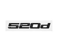 GLBPVPMTMB Adesivo con stemma e logo for lettere posteriori del bagagliaio in ABS for BMW Serie 5 520d 525d 528d 530d 535d 540d 550d E39 E60 E61 F10 F11 G30 Adesivo per auto(Gloss Black 520d)